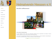 Tablet Screenshot of heimatverein-heessen.de